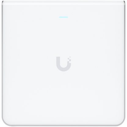 UBIQUITI U6 Enterprise In-Wall, 10 spatial streams, 115 m² (1,250 ft²) coverage, 600+ connected devices, – product photo