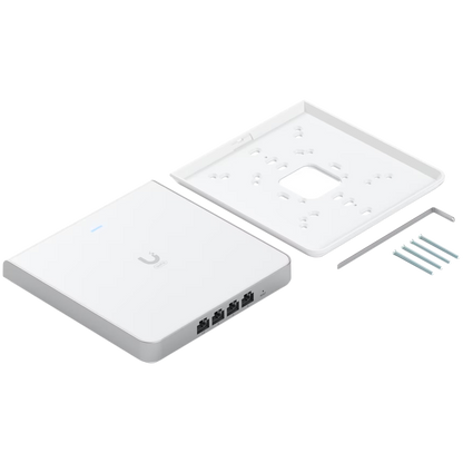 UBIQUITI U6 Enterprise In-Wall, 10 spatial streams, 115 m² (1,250 ft²) coverage, 600+ connected devices, Powered – view 2