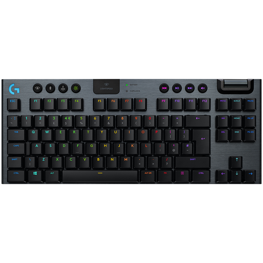 Logitech G915 Tkl Lightspeed Wireless Mechanical Gaming Keyboard - Carbon - Clicky
