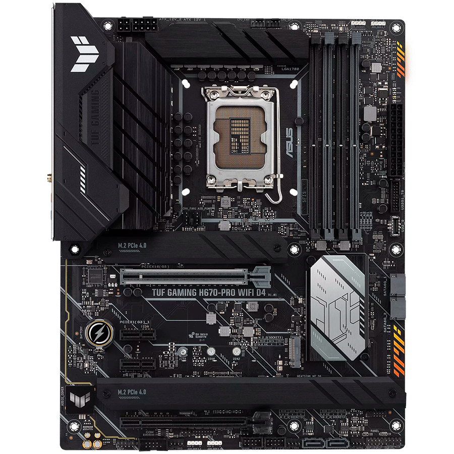 ASUS TUF GAMING H670-PRO WIFI D4 ATX LGA1700 DDR4 – alternate product view 2
