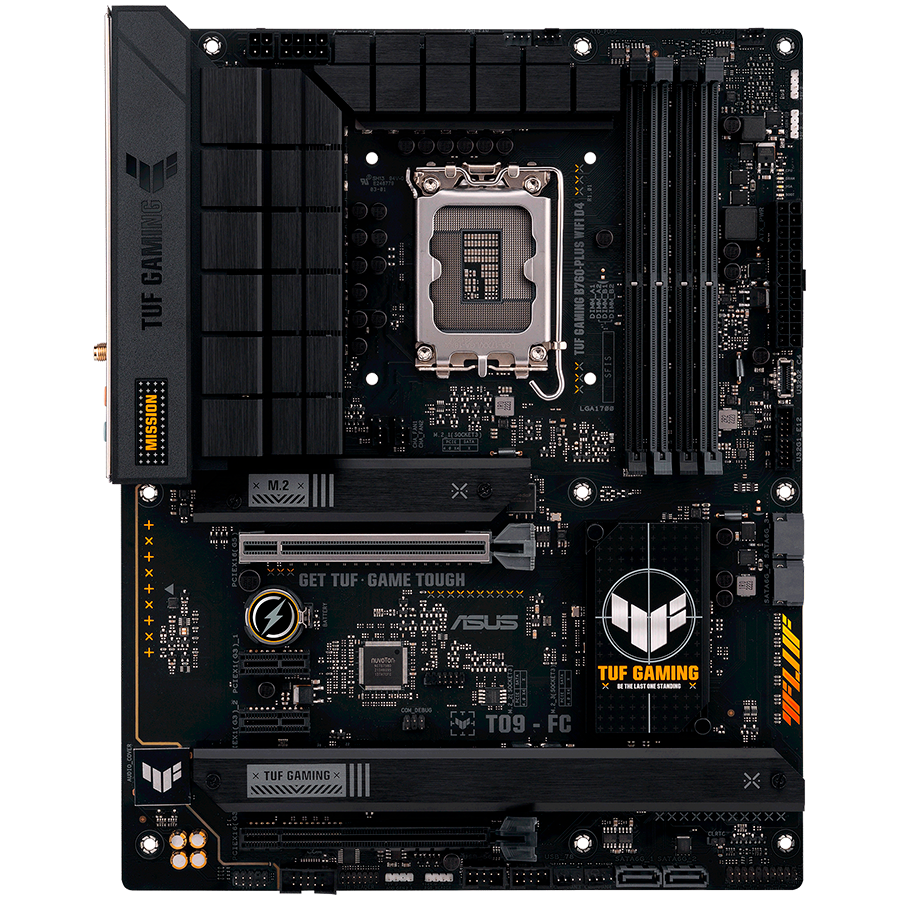 ASUS TUF GAMING B760-PLUS WIFI D4 ATX LGA1700 DDR4 – alternate product view 2