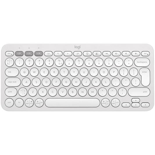 Logitech K380S Bluetooth Keyboard - Tonal White