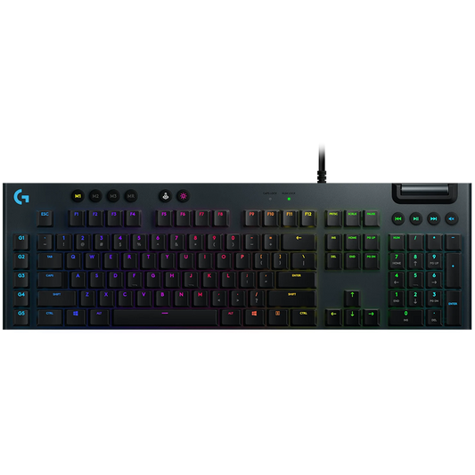 Logitech G815 Corded Lightsync Mechanical Gaming Keyboard - Carbon - Clicky