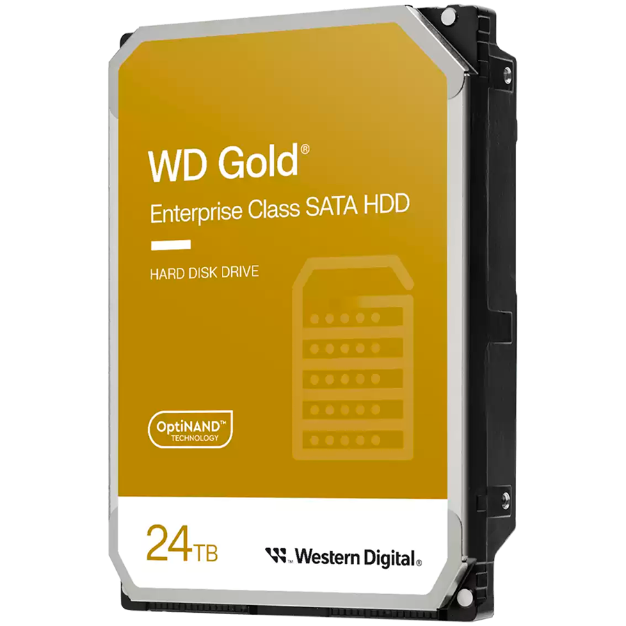 HDD Server WD Gold 24TB CMR, 3.5'', 512MB, 7200 RPM, SATA, 512E by Western Digital – product photo