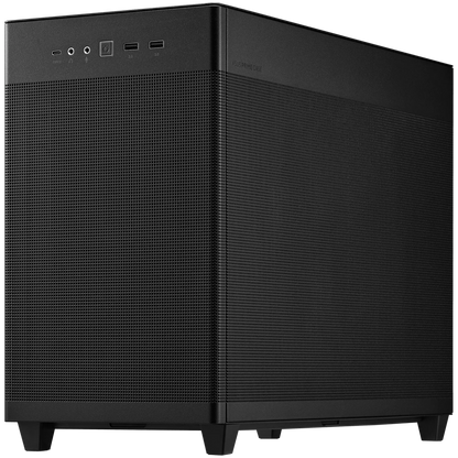 ASUS Prime AP201 Tempered Glass MicroATX Case Black - stylish 33-liter MicroATX case with tool-free side panels, with support for 360 mm coolers, graphics cards up to 338 mm long, and standard ATX PSUs - image 2