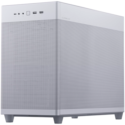 ASUS Prime AP201 Tempered Glass MicroATX Case White - stylish 33-liter MicroATX case with tool-free side panels, with support for 360 mm coolers, graphics cards up to 338 mm long, and standard ATX PSUs - image 2