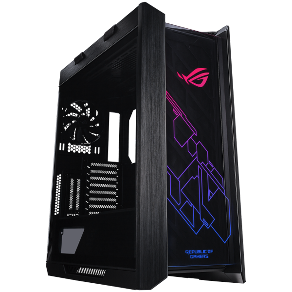 ASUS ROG Strix Helios GX601 Black Edition RGB ATX/EATX mid-tower gaming case with tempered glass, aluminum frame, GPU braces, 420mm radiator support and Aura Sync - product photo
