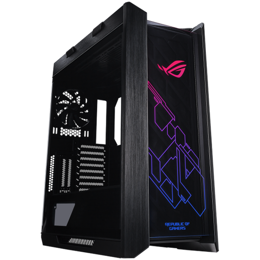 ASUS ROG Strix Helios GX601 Black Edition RGB ATX/EATX mid-tower gaming case with tempered glass, aluminum frame, GPU braces, 420mm radiator support and Aura Sync - product photo