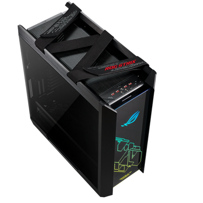 ASUS ROG Strix Helios GX601 Black Edition RGB ATX/EATX mid-tower gaming case with tempered glass, aluminum frame, GPU braces, 420mm radiator support and Aura Sync - image 4