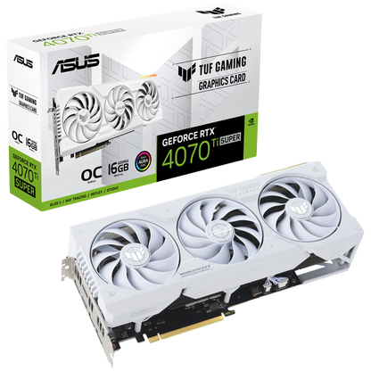 ASUS TUF Gaming GeForce RTX 4070 Ti SUPER White OC Edition 16GB GDDR6X
