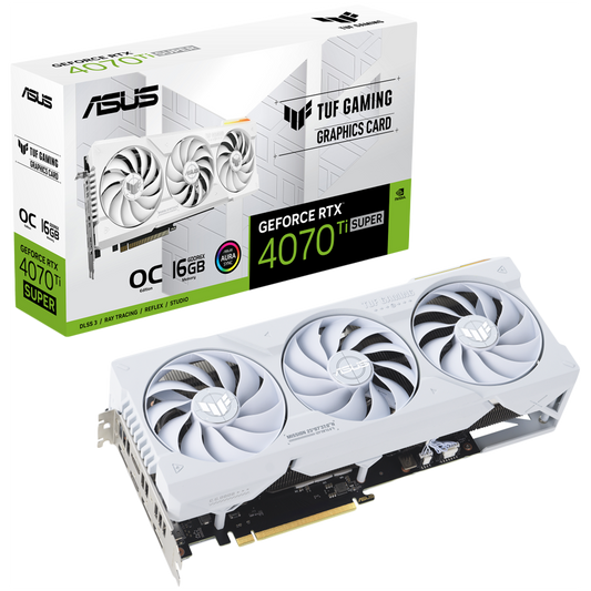 ASUS TUF Gaming GeForce RTX 4070 Ti SUPER White OC Edition 16GB GDDR6X