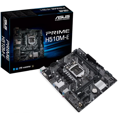 ASUS PRIME H510M-E LGA1200 mATX MB - Intel H510 2xDIMM DDR4 1xM.2 4xSATA PCIe 4.0 1Gb Ethernet 1xD-SUB 1xDisplayPort 1xHDMI with COM and RGB header - image 3