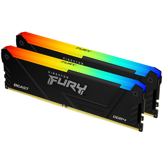 Kingston 16GB 3200MT/s DDR4 CL16 DIMM (Kit of 2) FURY Beast RGB
