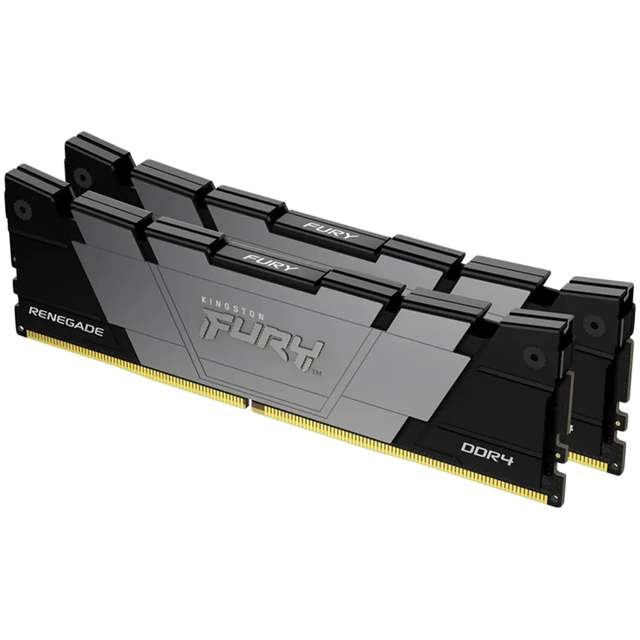 Kingston 32GB 3200MT/s DDR4 CL16 DIMM (Kit of 2) 1Gx8 FURY Renegade Black