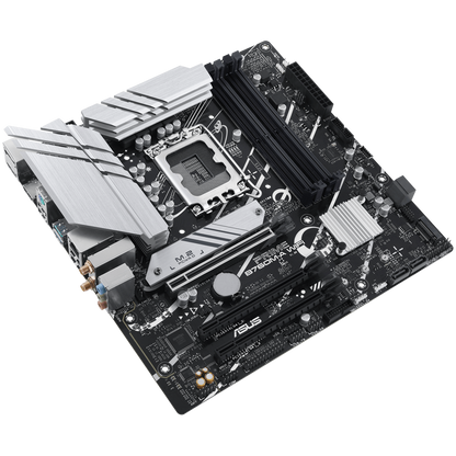 ASUS PRIME B760M-A WIFI LGA1700 mATX MB - Intel B760 4xDIMM DDR5 2xM.2 4xSATA PCIe 4.0 2.5Gb Ethernet WiFi 6 + Bluetooth 1xDisplayPort 2xHDMI with Aura Sync support - image 2