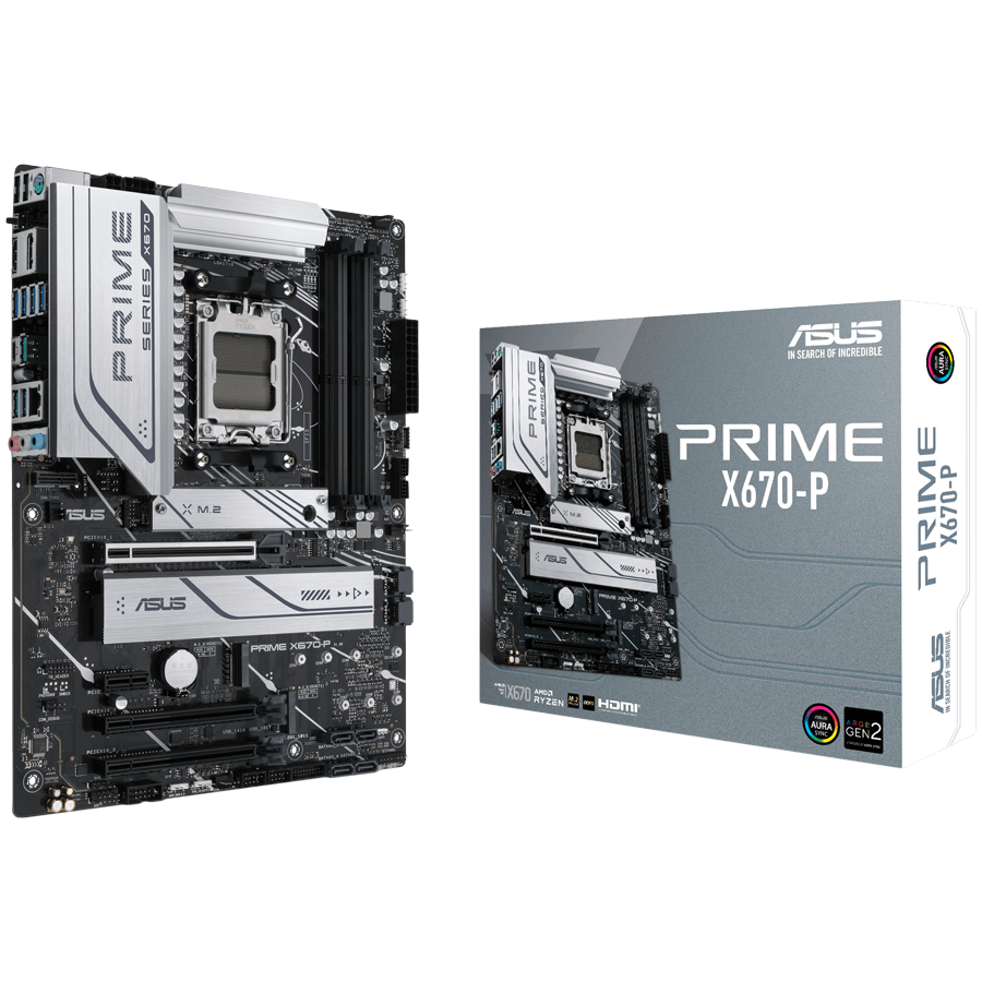 ASUS PRIME X670-P AM5 ATX MB – alternate product view 2