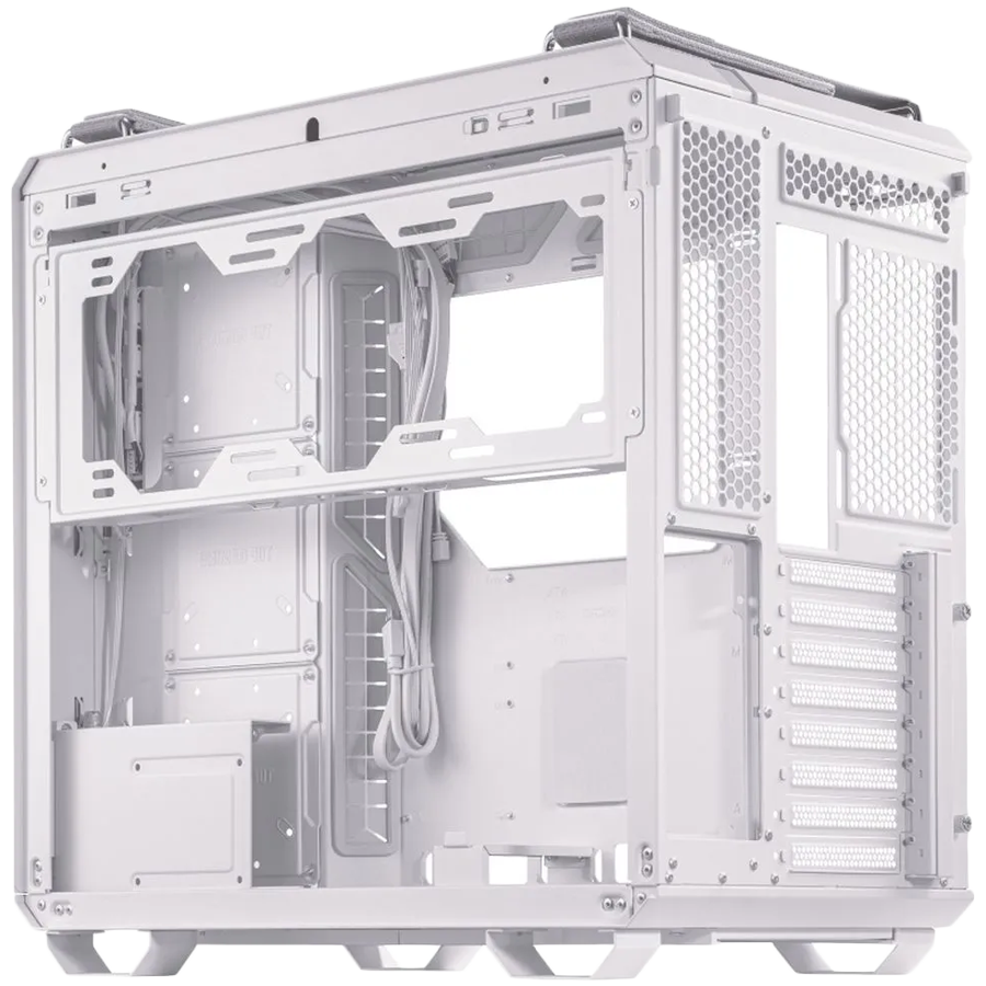 ASUS TUF Gaming GT502 PLUS ATX Gaming case White, Dual Chamber Chassis, Panoramic View, Tempered Glass front and side panel, Tool-Free side panels, pre-installed 4 ARGB fans & fan hub, Front Panel High-Speed USB Type-C - image 2