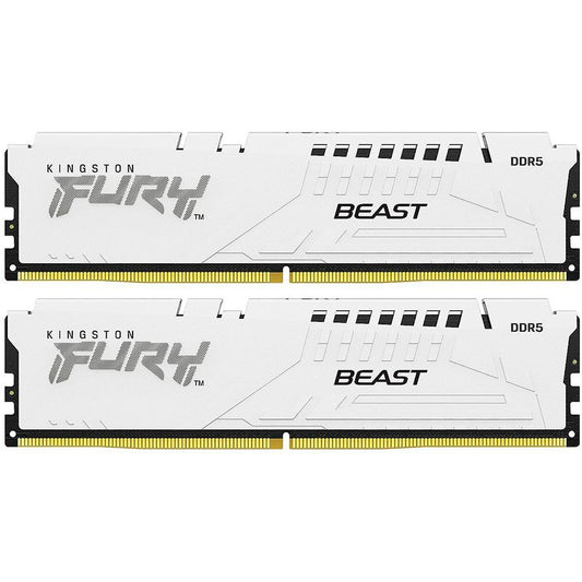Kingston 64GB 6400MT/s DDR5 CL32 DIMM (Kit of 2) FURY Beast White XMP