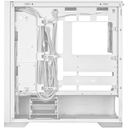 ASUS TUF Gaming GT302 ARGB ATX/EATX Gaming case White, Interchangeable side panels, Detachable top panel, Square-type mesh front panel, Four 140 x 28 mm ARGB fans, Hidden-connector motherboard support, Front Panel High-Speed USB Type-C - image 3