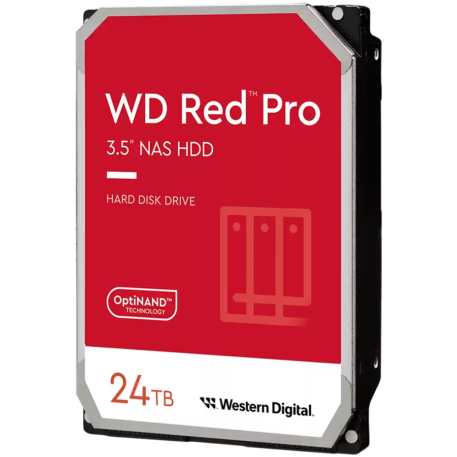 HDD NAS WD Red Pro (3.5'', 24TB, 512MB, 7200 RPM, SATA 6 Gb/s) by Western Digital – product photo