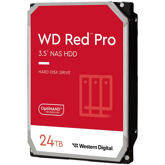 HDD NAS WD Red Pro (3.5'', 24TB, 512MB, 7200 RPM, SATA 6 Gb/s) by Western Digital – product photo