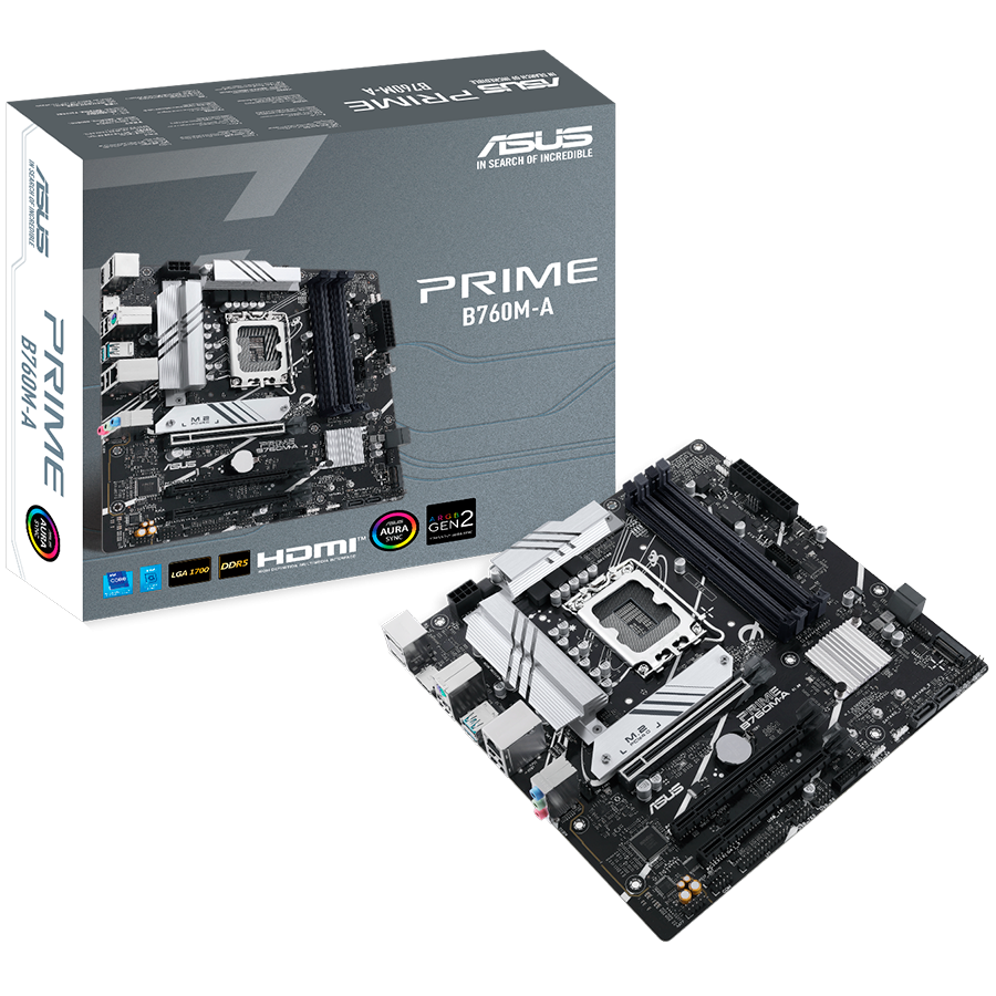 ASUS PRIME B760M-A-CSM mATX Motherboard - M1EAYC