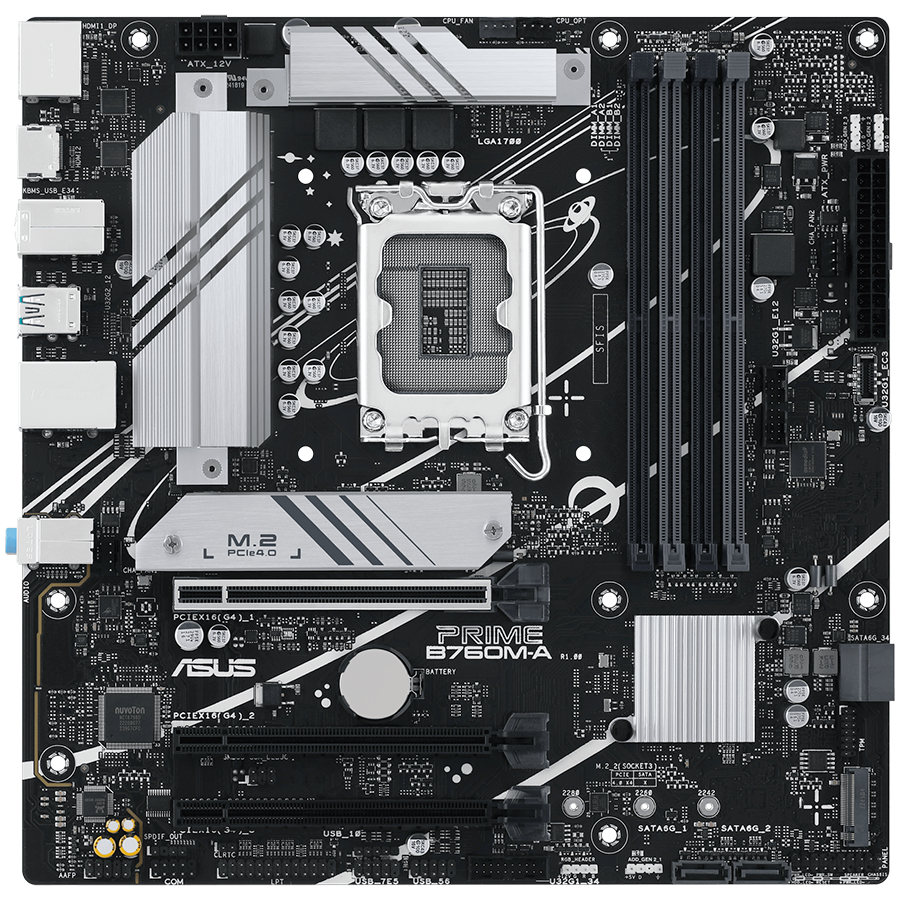 ASUS PRIME B760M-A-CSM mATX Motherboard - M1EAYC – alternate product view 2