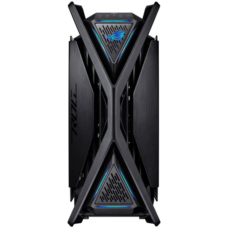 ASUS ROG Hyperion GR701 BTF Edition E-ATX Gaming case Black, motherboard hidden connectors design support, 420 mm dual radiator support, four 140 mm fans, metal GPU holder, component storage, ARGB fan hub, Aura Sync, 60W fast charging - image 2