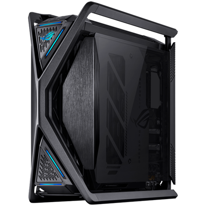 ASUS ROG Hyperion GR701 BTF Edition E-ATX Gaming case Black, motherboard hidden connectors design support, 420 mm dual radiator support, four 140 mm fans, metal GPU holder, component storage, ARGB fan hub, Aura Sync, 60W fast charging - image 3