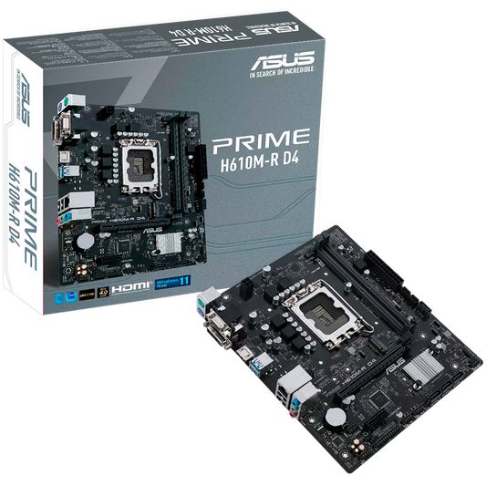 ASUS PRIME H610M-R D4-SI LGA1700 mATX MB