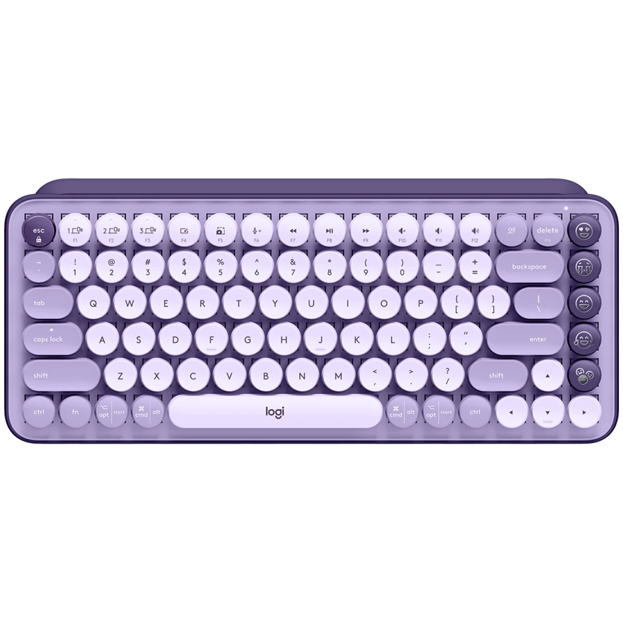 Logitech Pop Keys Bluetooth Mechanical Keyboard - Cosmos Lavender - product photo