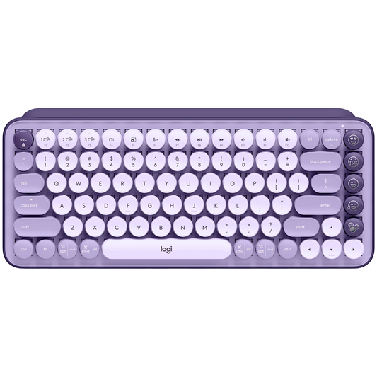 Logitech Pop Keys Bluetooth Mechanical Keyboard - Cosmos Lavender - product photo