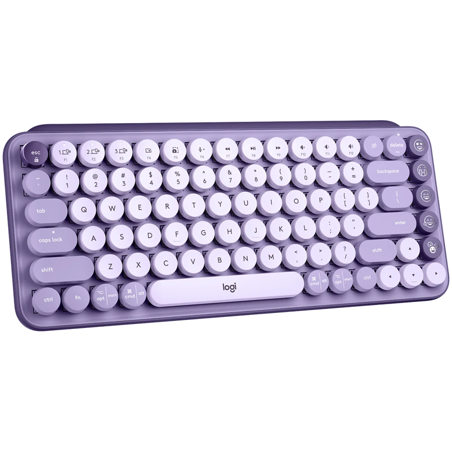 Logitech Pop Keys Bluetooth Mechanical Keyboard - Cosmos Lavender - image 3