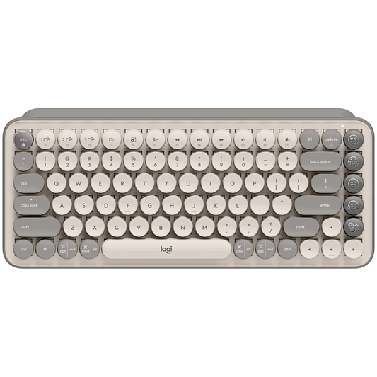 Logitech Pop Keys Bluetooth Mechanical Keyboard - Mist Sand - product photo