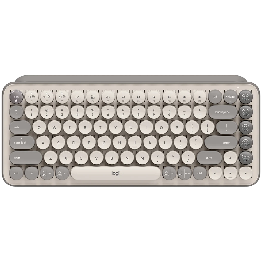 Logitech Pop Keys Bluetooth Mechanical Keyboard - Mist Sand - product photo