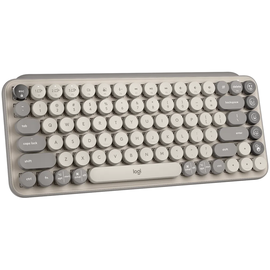 Logitech Pop Keys Bluetooth Mechanical Keyboard - Mist Sand - image 3