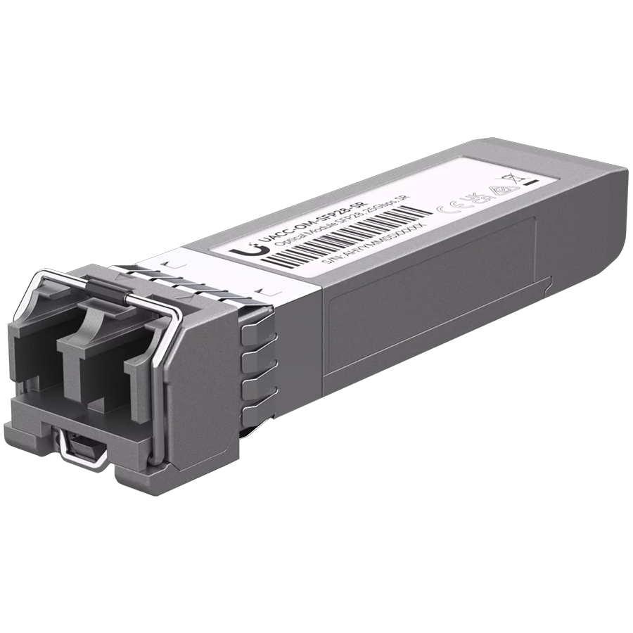 Ubiquiti UACC-OM-SFP28-SR Short-range, SFP28-compatible optical transceiver module, 25 Gbps throughput, – product photo