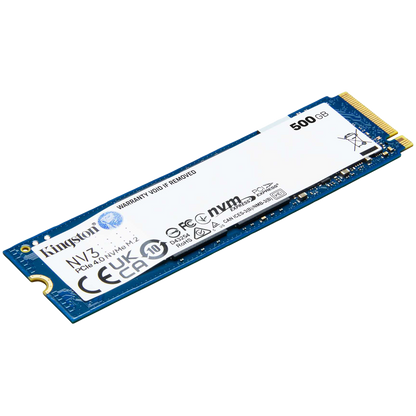 Kingston 500GB NV3 SSD M.2 2280 PCIe 4.0 NVMe, Read: 5,000/ Write: 3,000MB/s – alternate product view 2