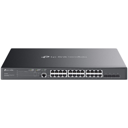 TP-Link SG3428MP Omada 28-Port Gigabit L2+ Managed Switch with 24× Gigabit 802.3af – product photo