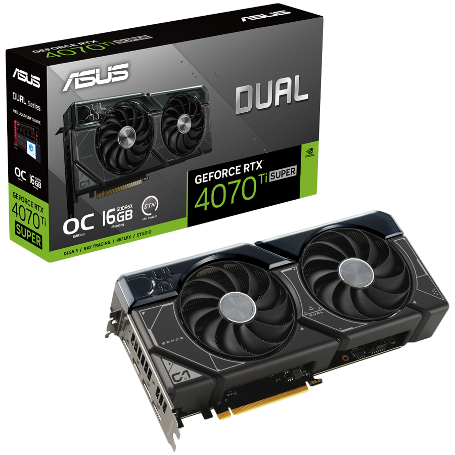 ASUS Dual GeForce RTX 4070 Ti SUPER OC Edition 16GB GDDR6X