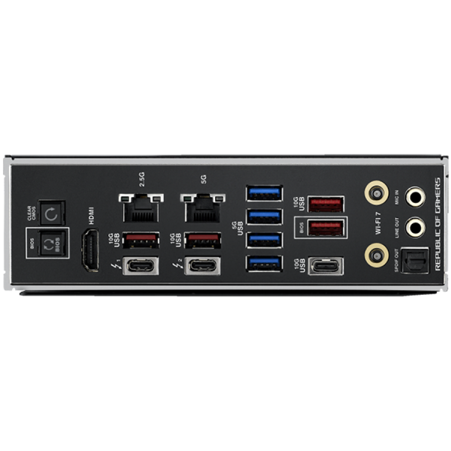 ASUS ROG MAXIMUS Z890 HERO LGA1851 ATX gaming MB - Intel Z890 4xDIMM DDR5 6xM.2 1xSlimSAS 4xSATA PCIe 5.0 5Gb + 2.5Gb Ethernet WiFi 7 + Bluetooth 1xHDMI 2xIntel Thunderbolt 4 ports (USB Type-C) with Aura Sync - image 3