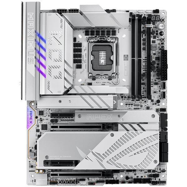ASUS ROG MAXIMUS Z890 APEX LGA1851 ATX gaming MB - Intel Z890 2xDIMM DDR5 6xM.2 4xSATA PCIe 5.0 5Gb Ethernet WiFi 7 + Bluetooth 2xIntel Thunderbolt 4 ports (USB Type-C) with Aura Sync - image 2