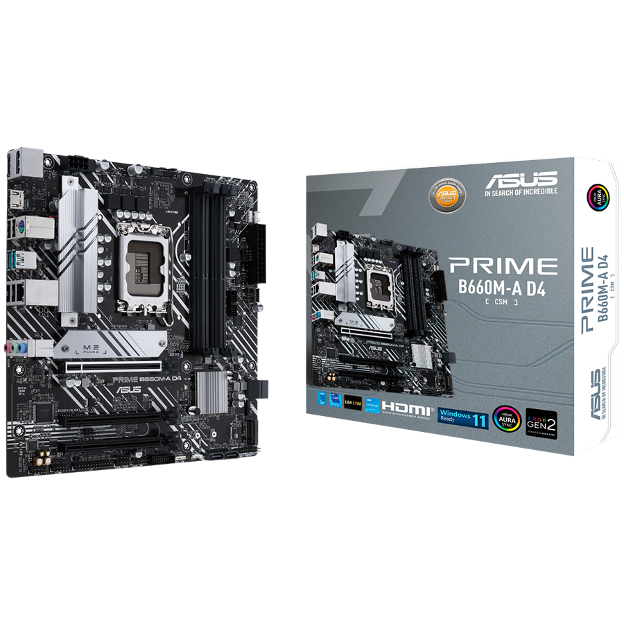 ASUS PRIME B660M-A D4-CSM LGA1700 mATX MB