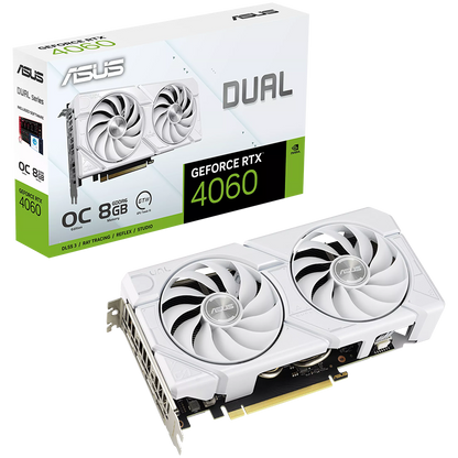 ASUS Dual GeForce RTX 4060 EVO White OC Edition 8GB GDDR6