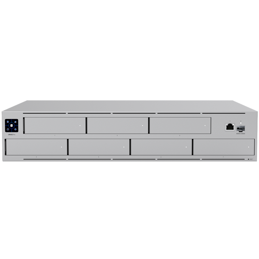 Ubiquiti UNAS-Pro-EU 2U rack-mount NAS with (7) 2.5 – product photo