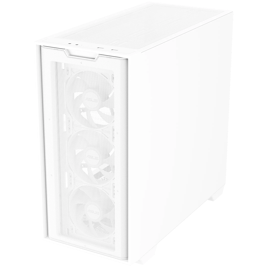 ASUS A21 PLUS Tempered Glass microATX case White, support for hidden-connector motherboards, 360 mm radiators and 380 mm graphics cards, four pre-installed ARGB fans and clean cable management - image 3