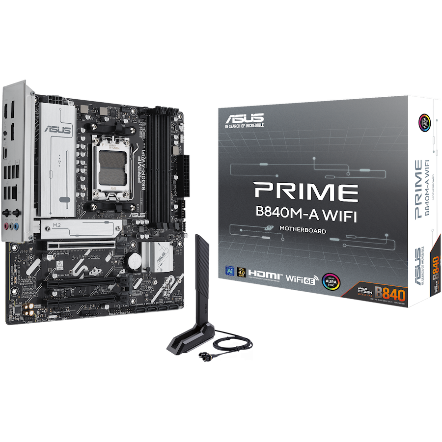 ASUS PRIME B840M-A WIFI mATX AM5 DDR5 - product photo