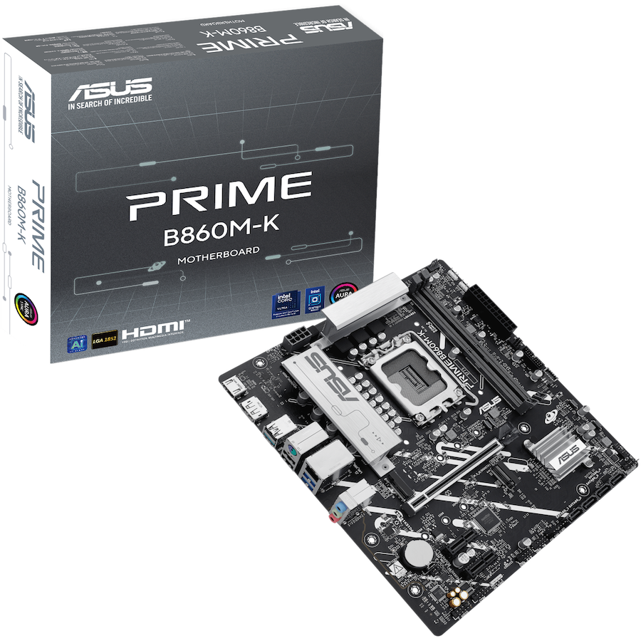 ASUS PRIME B860M-K mATX LGA1851 DDR5 - product photo