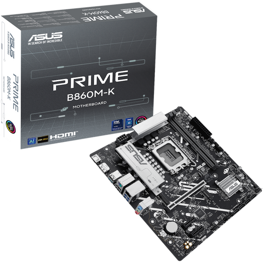ASUS PRIME B860M-K mATX LGA1851 DDR5 - product photo