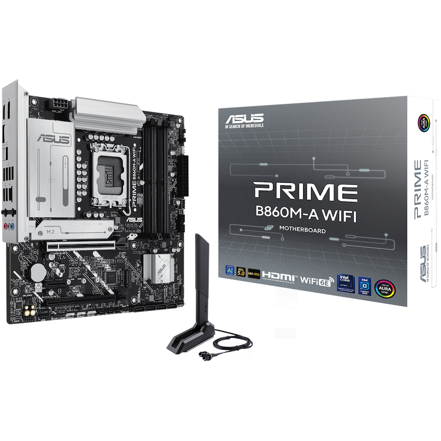 ASUS PRIME B860M-A WIFI mATX LGA1851 DDR5 - product photo